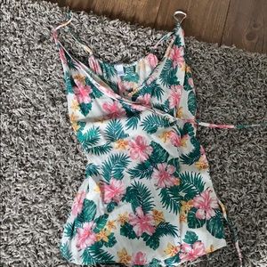 Floral print romper